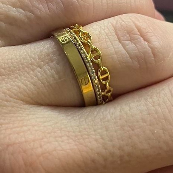 18k Gold Filled Stackable Rings - Picture 4 of 5